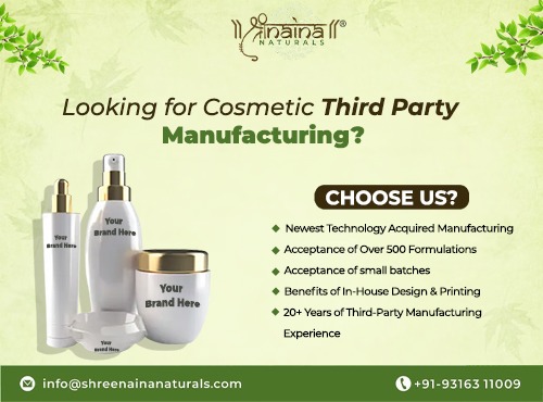 Cosmetic Third Party Manufacturing in India